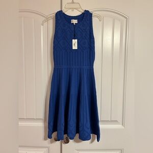 Milly Mosaic Texture Knit Fit & Flare Dress NWT